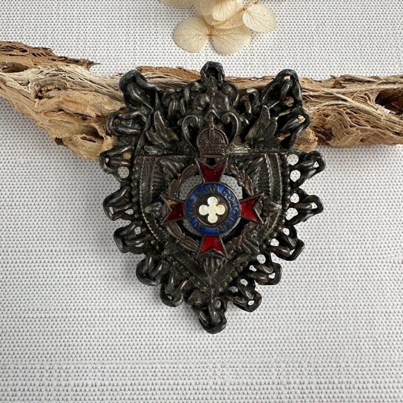 Vintage Masonic Enamel Badge Brooch - Picture 9 of 10